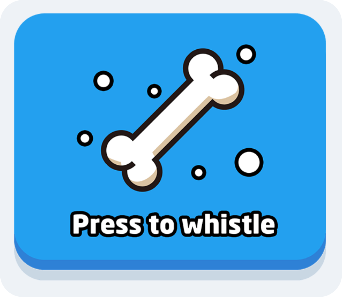 Dog Whistle Control Button Interface
