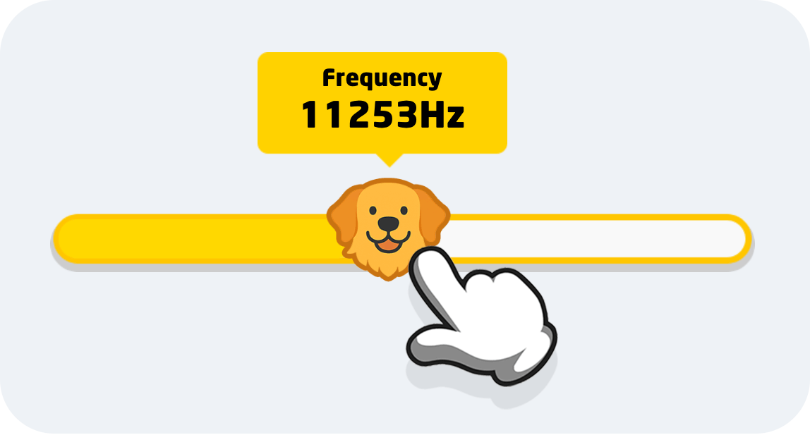 Dog Whistle Frequency Adjustment Interface